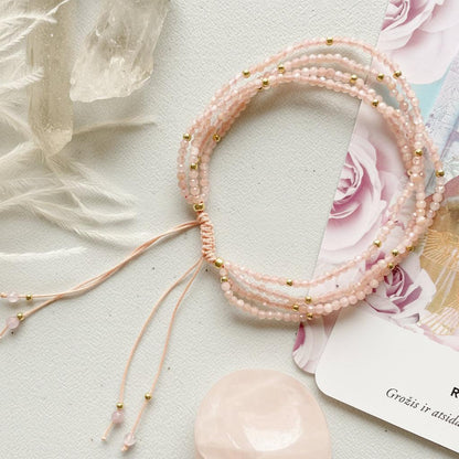 Rose quartz bracelet "Tenderness"