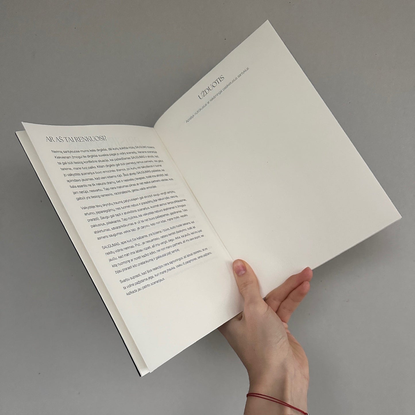 Personal development notebooks with a leather cover