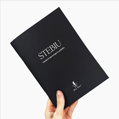 Self-development notebooks with leather cover