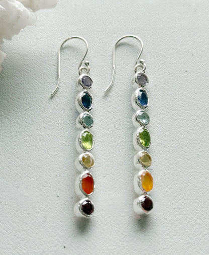 Sidabriniai auskarai “7 energijos”