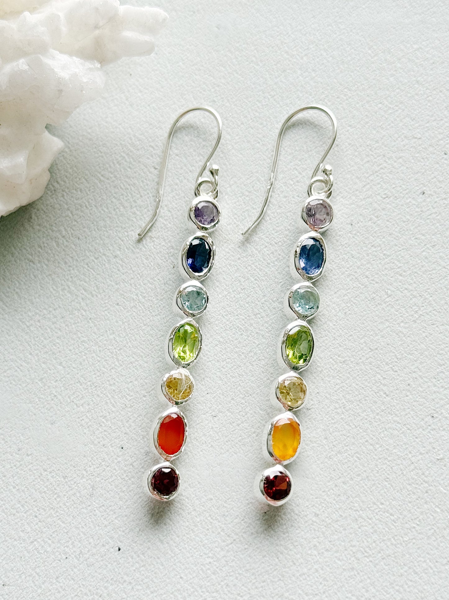 Sidabriniai auskarai “7 energijos”