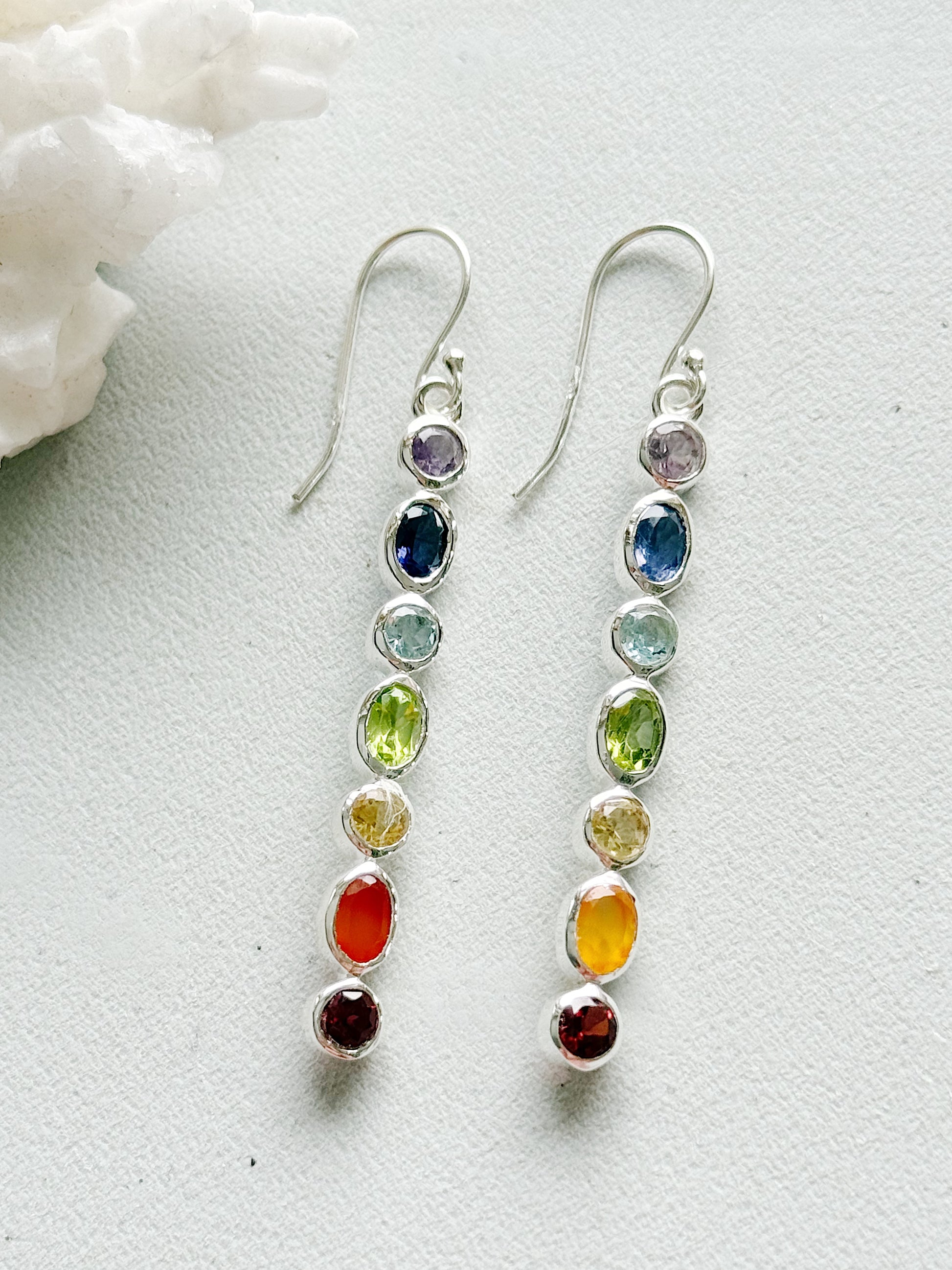 Sidabriniai auskarai “7 energijos”