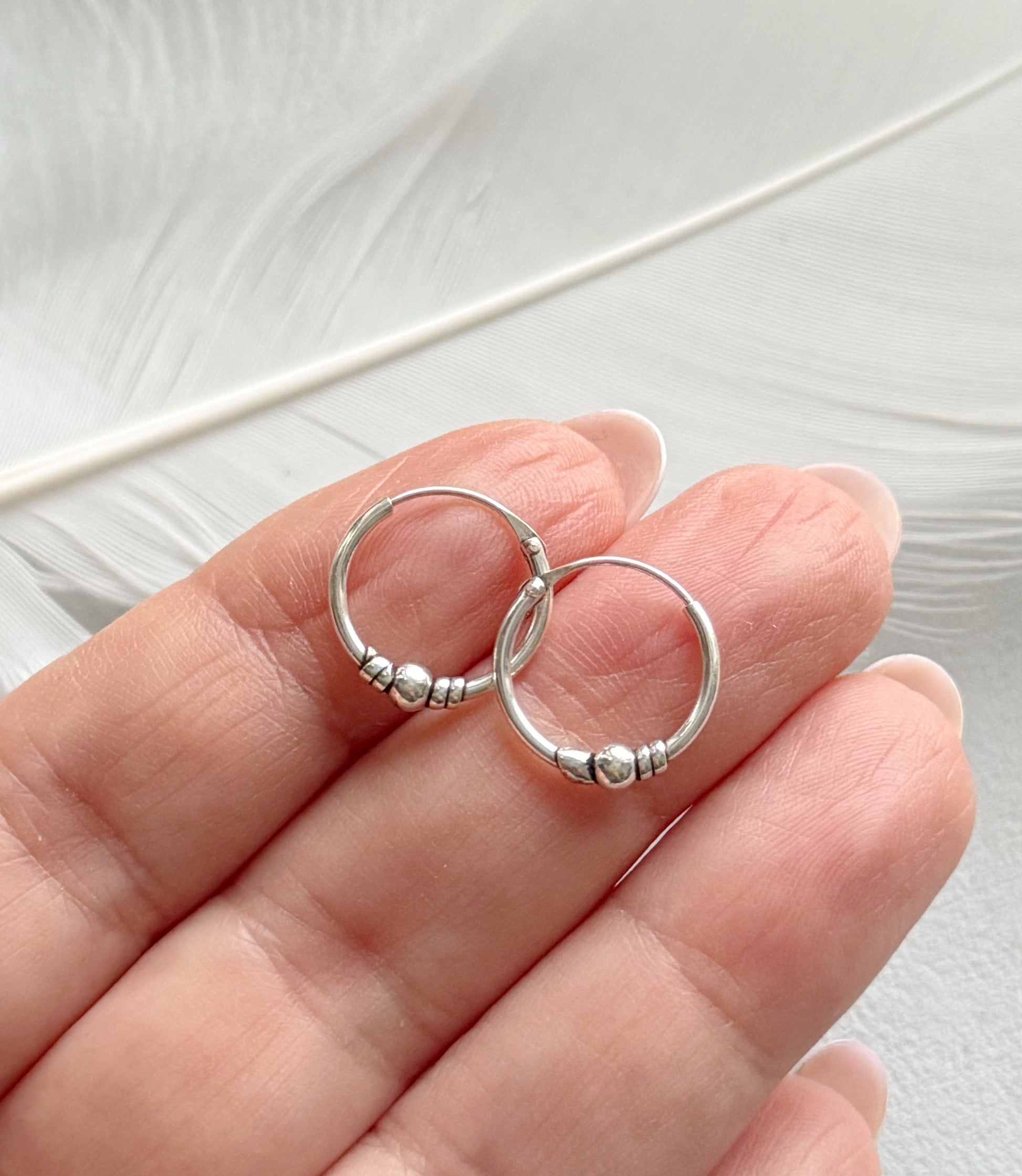 Sidabriniai auskarai "Minimalu"