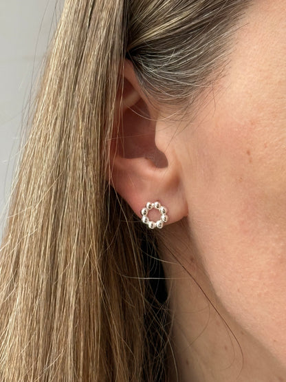 Silver earrings