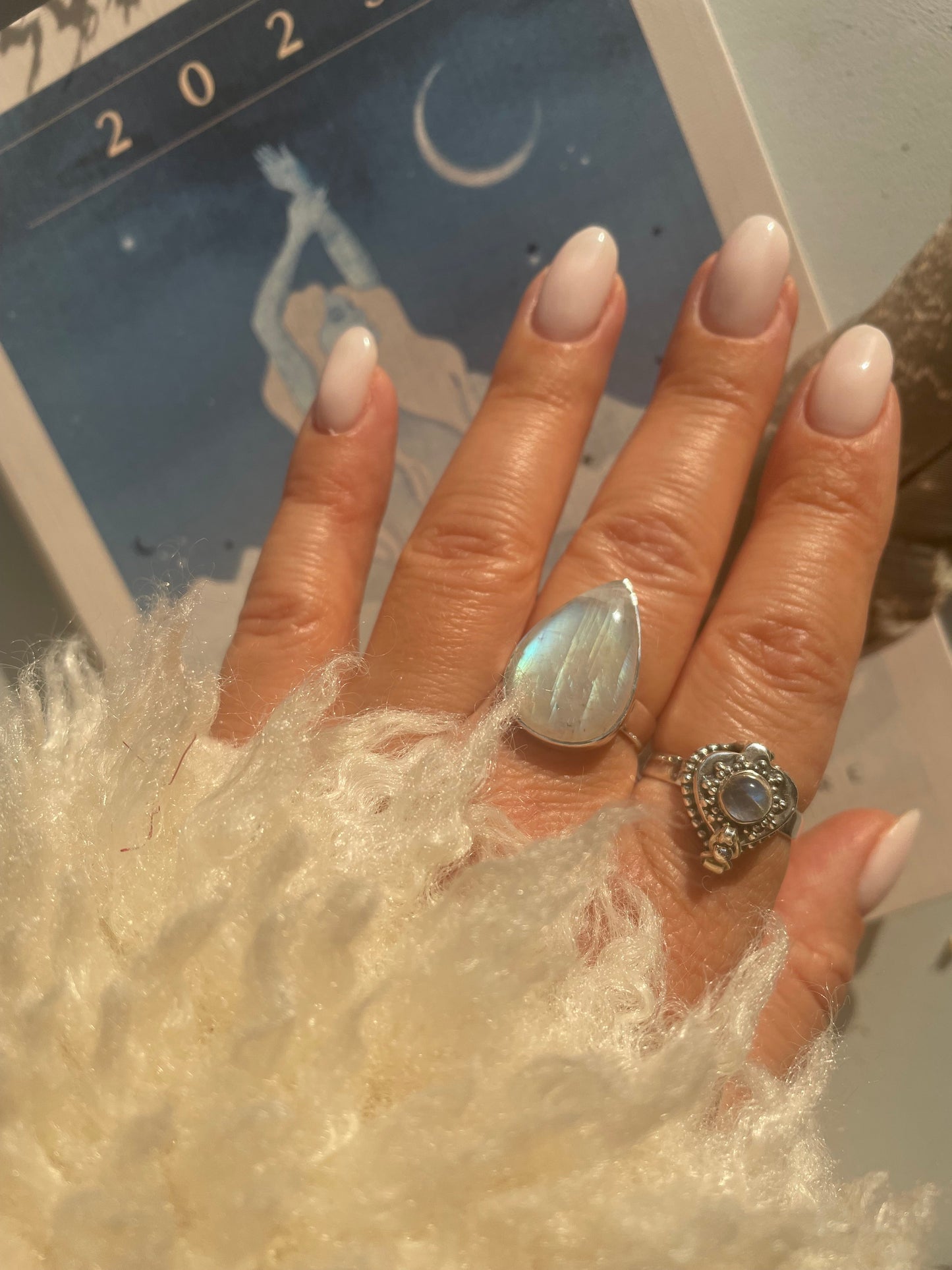 Sidabrinis Žiedas "Mėnulio paslaptis" / 19 dydis