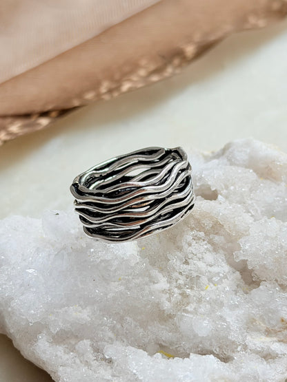 Silver Ring "River”