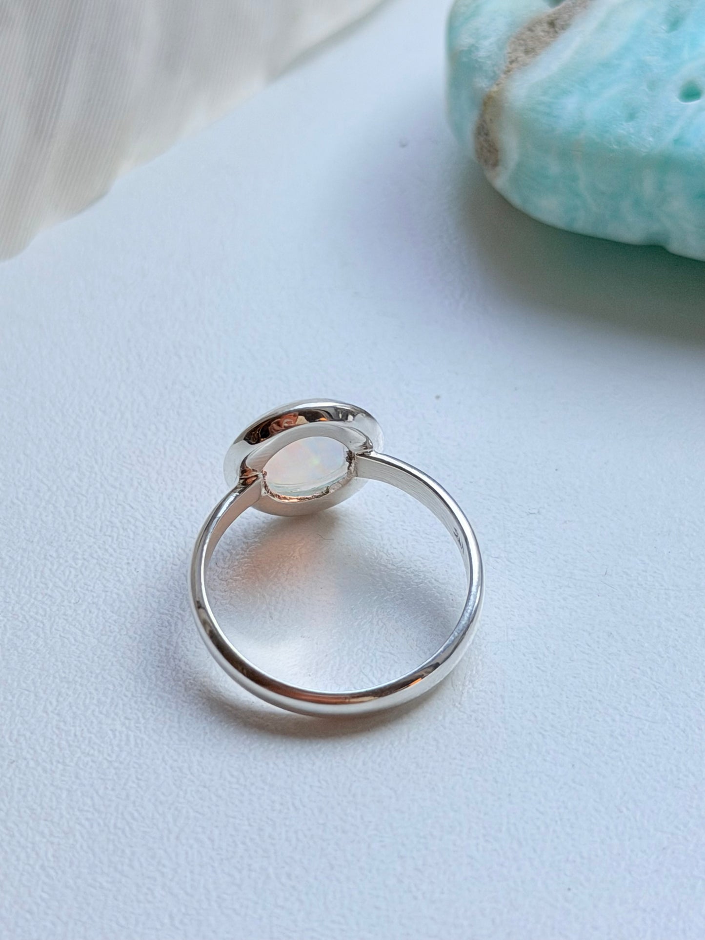 Sidabrinis Žiedas su Opalu