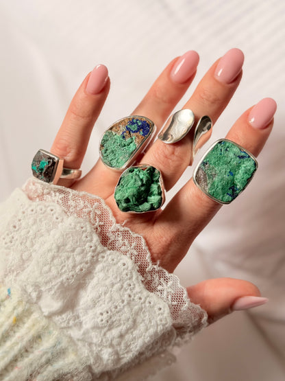 Silver ring "Waves"