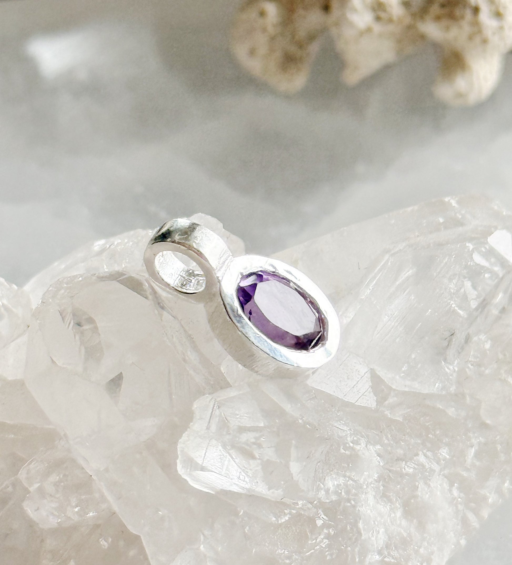 silver amethyst pendant