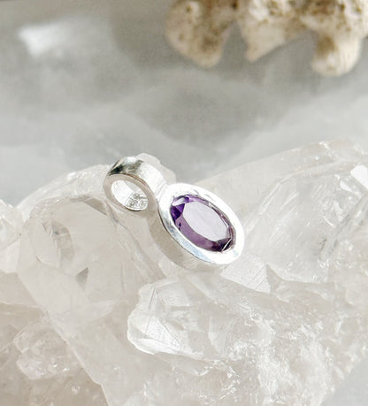 silver amethyst pendant