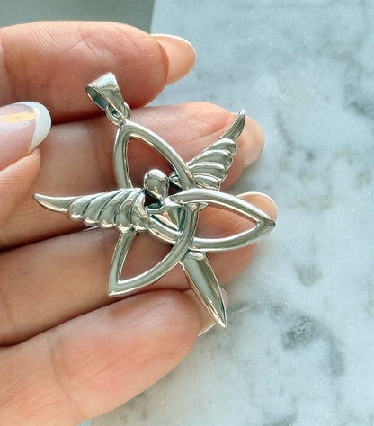 Sidabrinis pakabukas „Angelas"