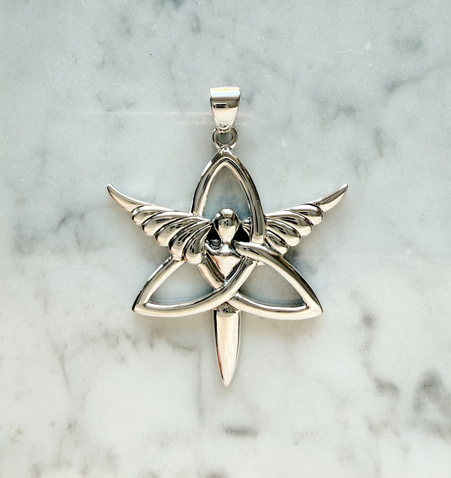 Sidabrinis pakabukas „Angelas"