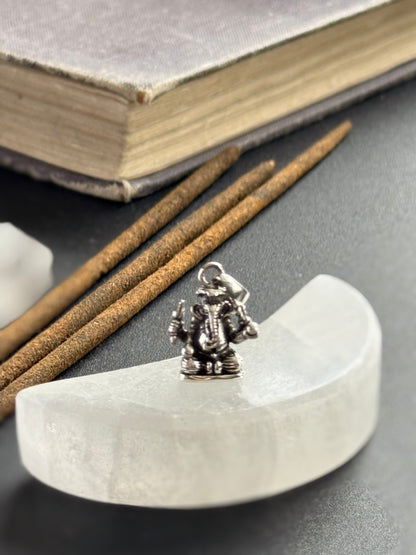 Sidabrinis pakabukas „Ganeša“