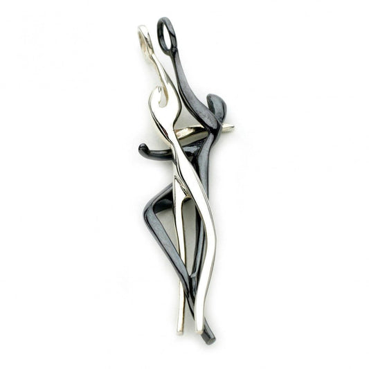 Sidabrinis pakabukas „Yin Yang Lovers"