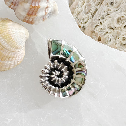 Sidabrinis perluotės pakabukas “Jūros gelmė”