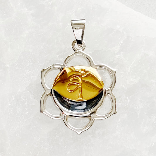 Sidabrinis sakralinės čakros pakabukas „Džiaugsmas“