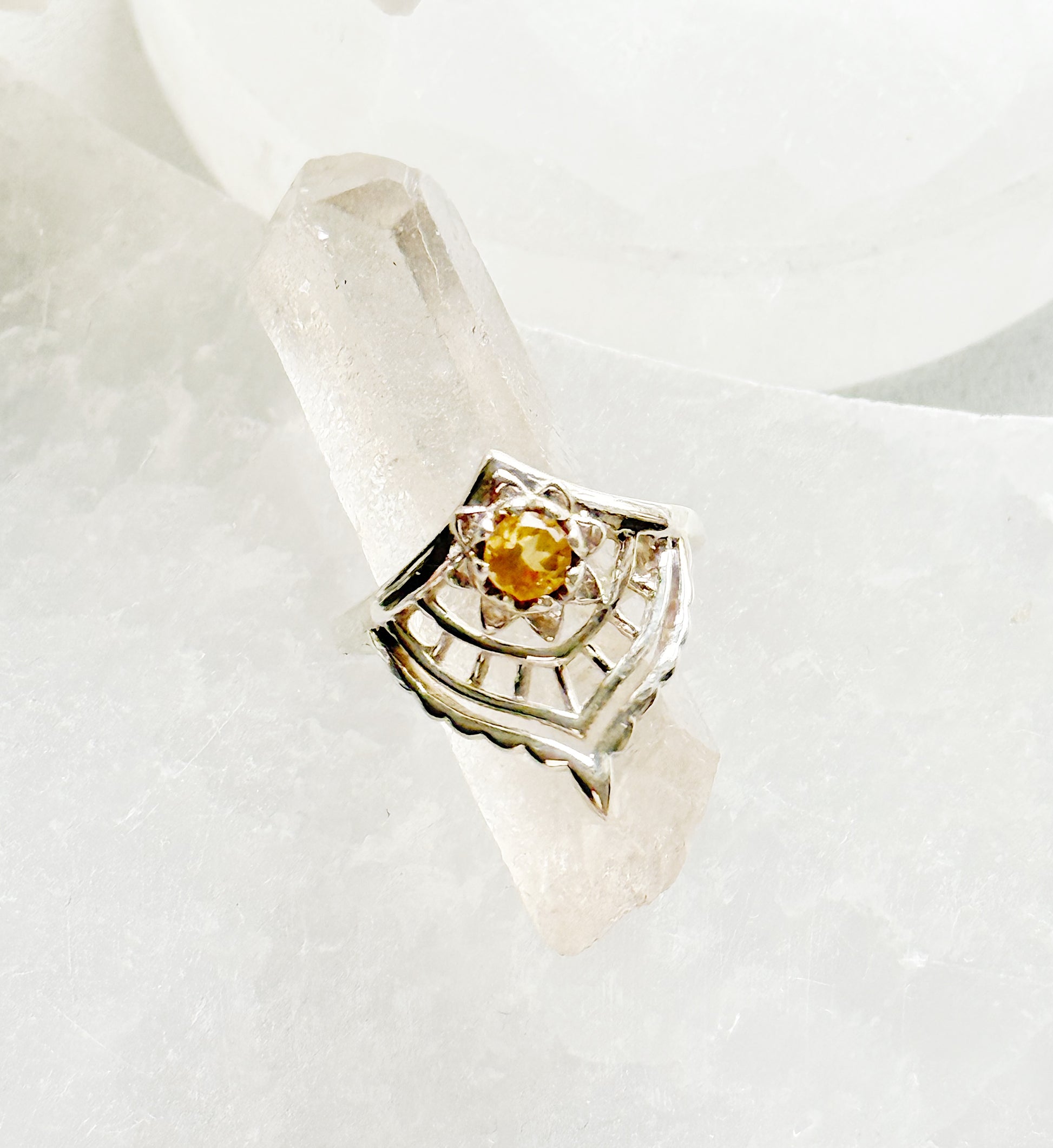 silver ring “Unfolding” / size 12