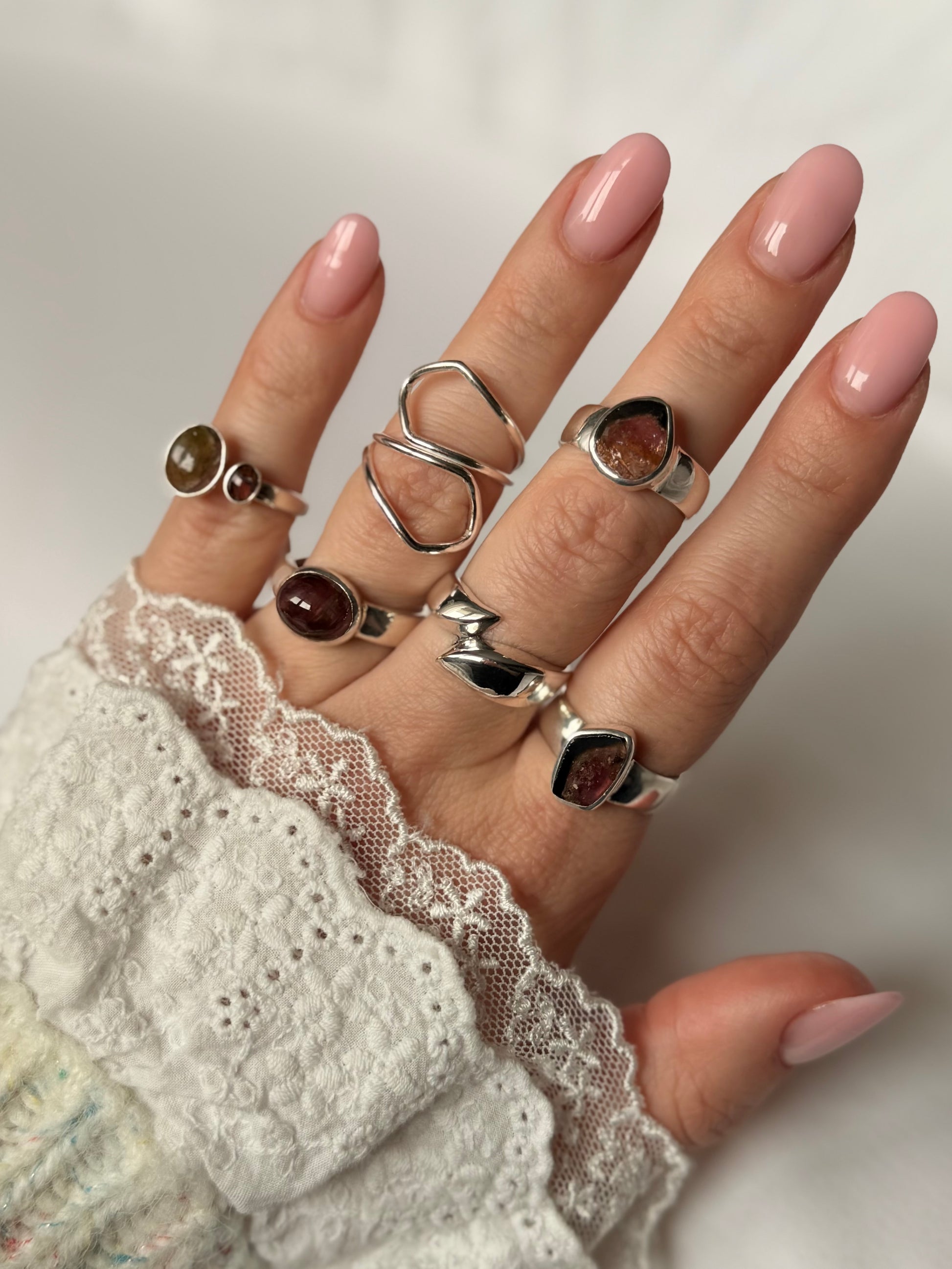 Silver ring "Lines"