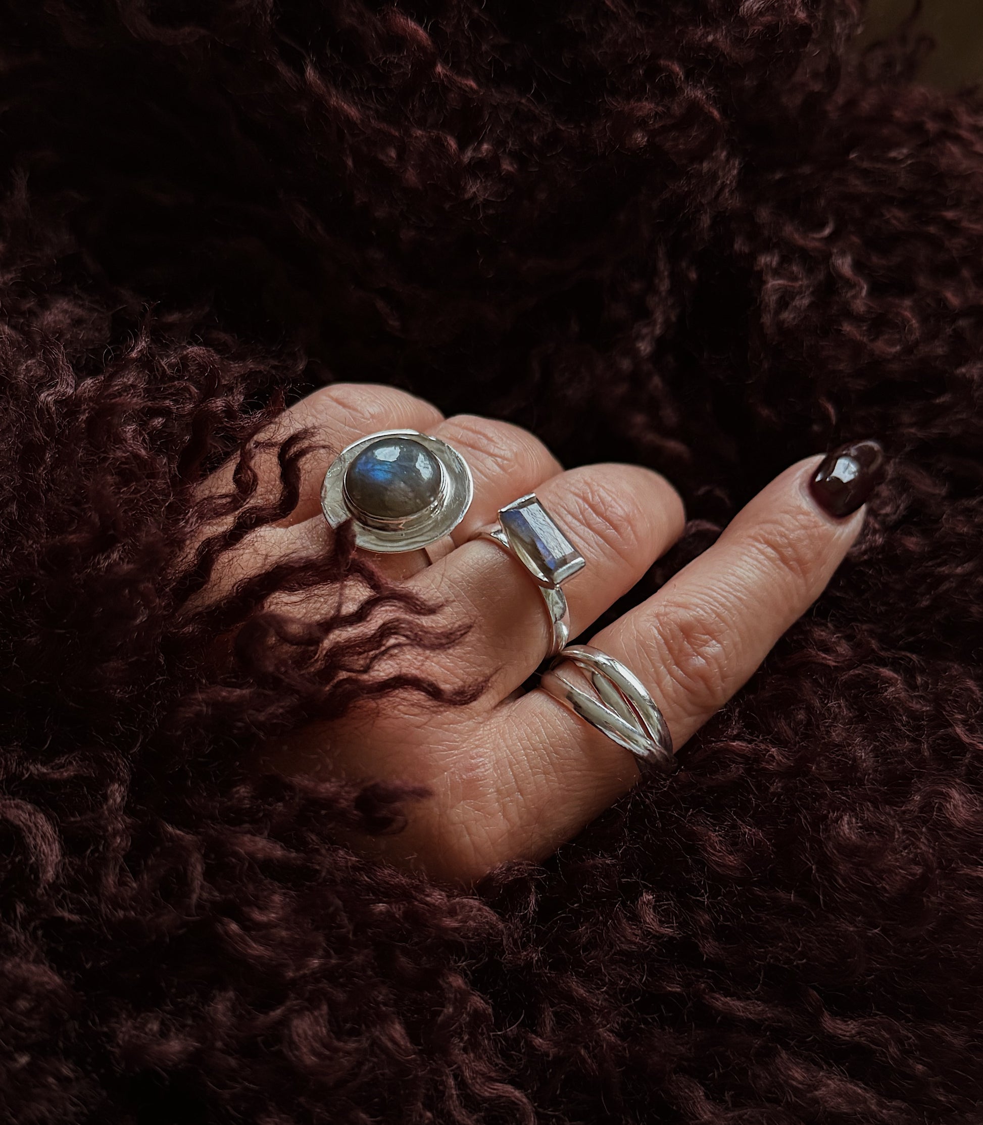 Sidabrinis Žiedas "Trys upės”