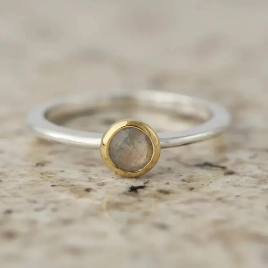 Sidabrinis žiedas su Labradoritu “Apsauga”