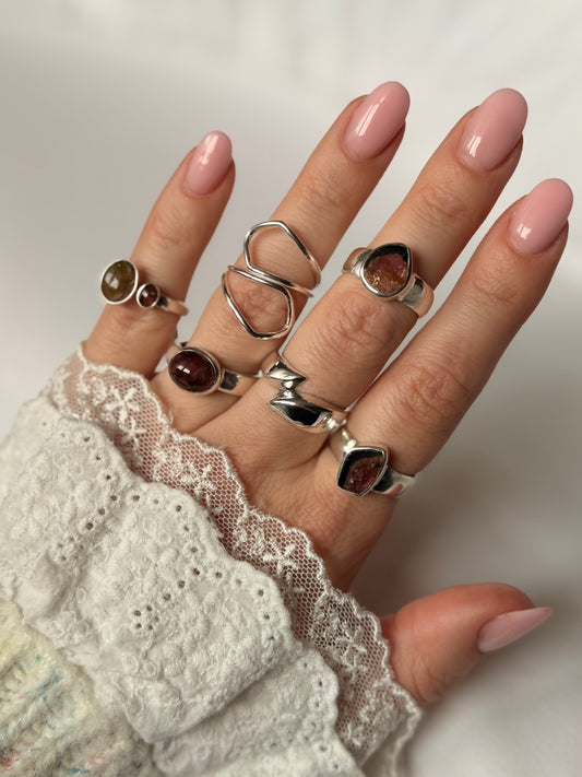 Sidabrinis žiedas "Linijos"