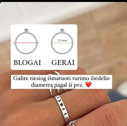 Sidabrinis žiedas su fluoritu “Banga”