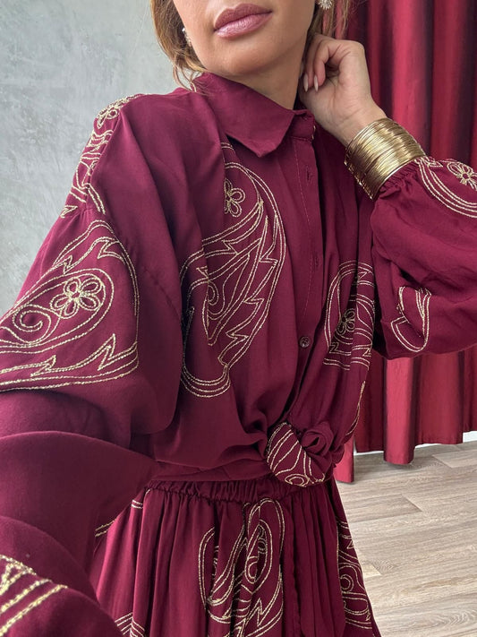 Sijono ir palaidinės kostiumėlis “Rubino Aura”