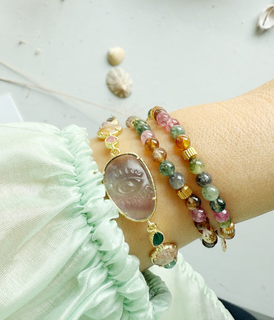 Fluorite crystal bracelet "Matanti"