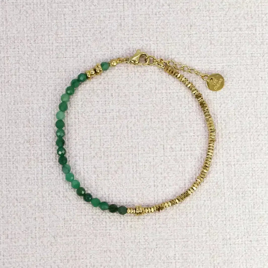 Žaliojo agato apyrankė