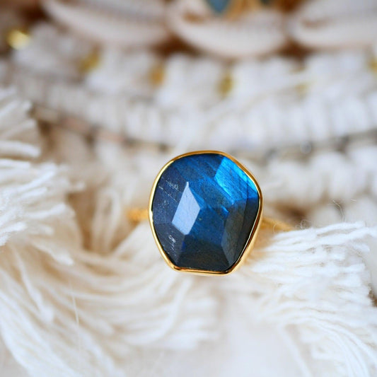 Žiedas su Labradoritu "Didysis"