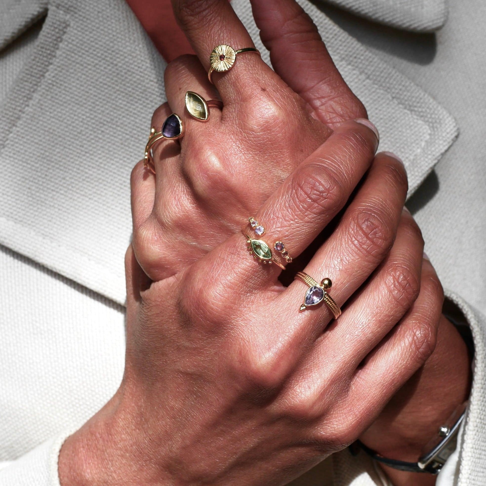 Žiedas su Peridoto kristalu “Matau”