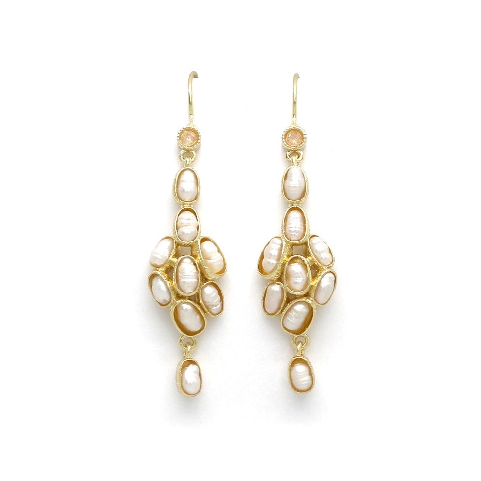 Earrings with pearls "8 Pearls"