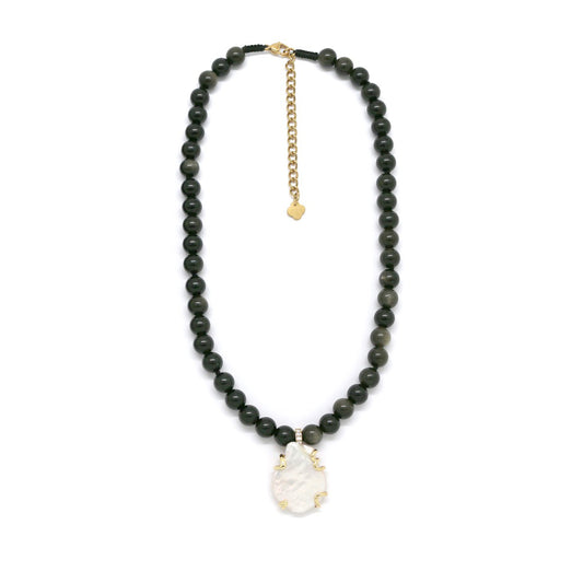 Sideline pendant with garnet "Symbol of Femininity"