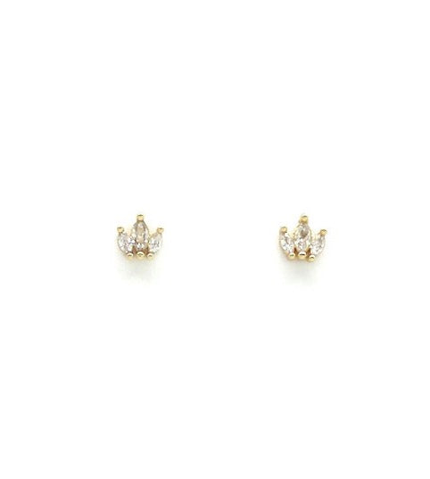 Mini earrings "Crown"