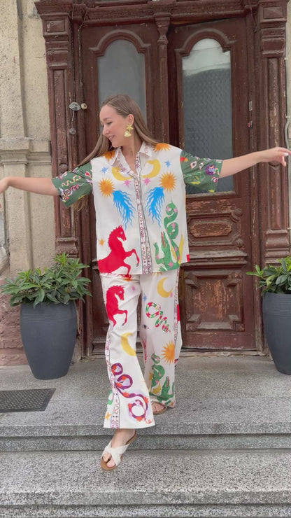 Blouse and pantsuit "Magic"